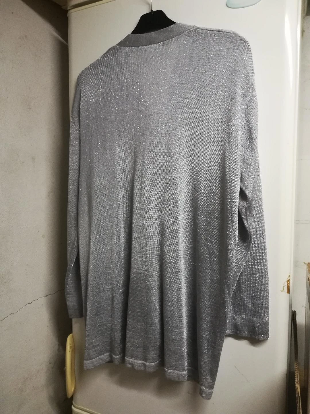 Lichte zilvergrijze vest met lange mouwen maat EUR T.XXL (onvolkomenheden) – photo 13
